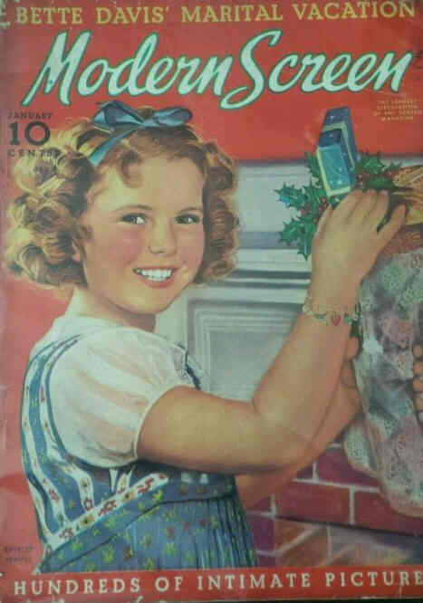 MODERN SCREEN magazine cover Issue 98 January 1939
